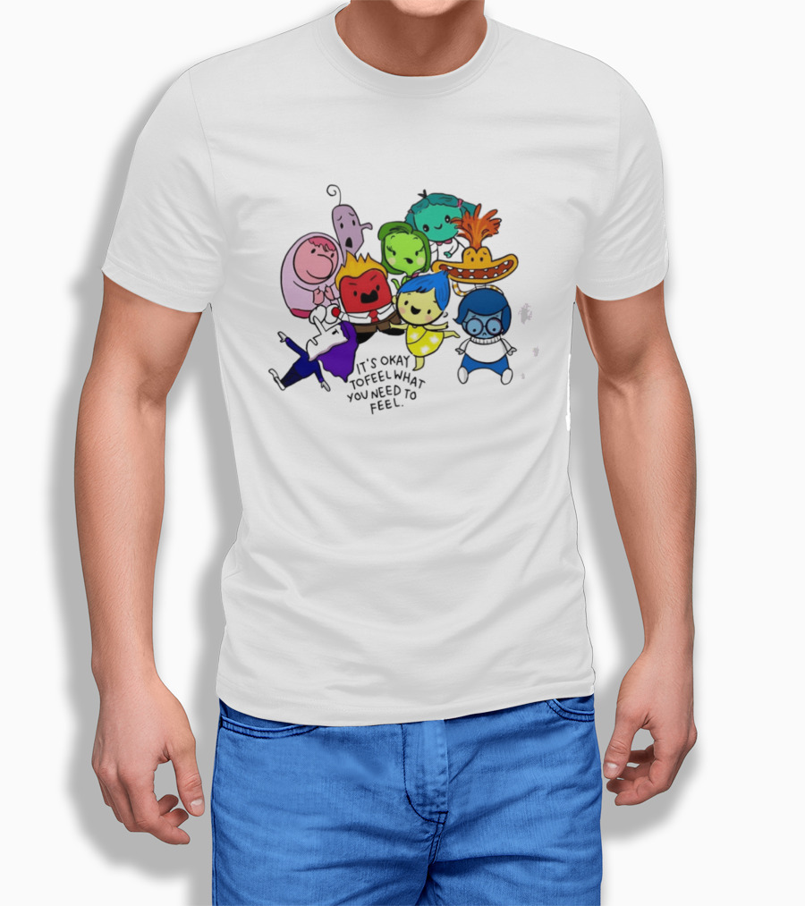Inside Out Characters It's Okay To Feel What You Need To Feel Pixar T-Shirt