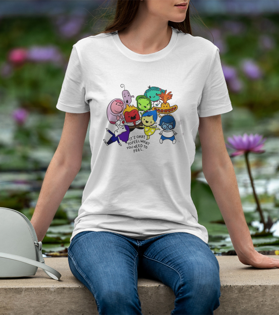 Inside Out Characters It's Okay To Feel What You Need To Feel Pixar T-Shirt