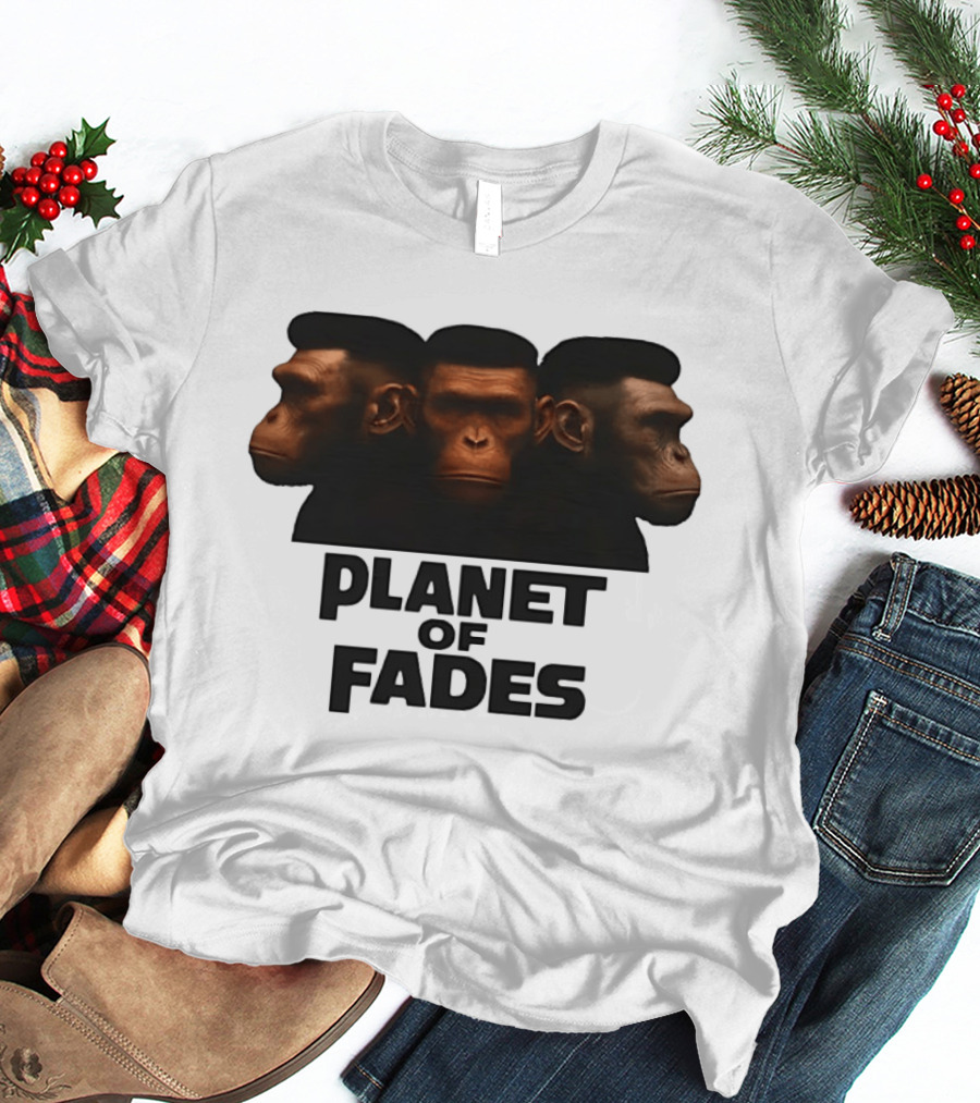 Three Chimpanzees Planet Of Fades T-Shirt