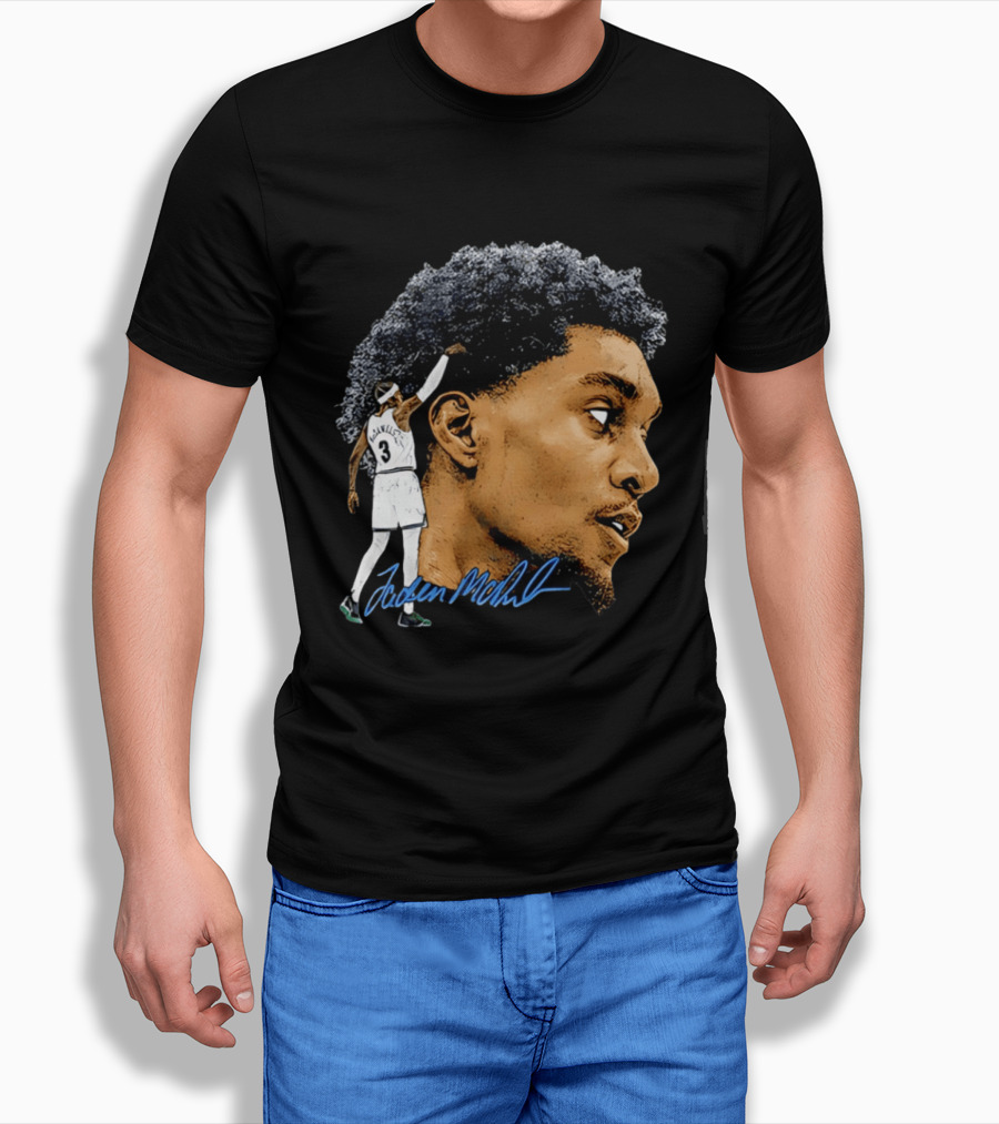 Anthony Edwards Minnesota Timberwolves Jordan McLaughlin Signature T-Shirt