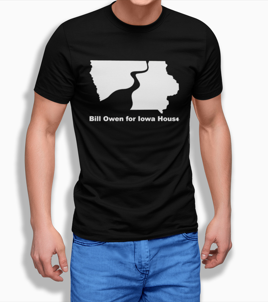 Bill Owen For Iowa House Campaign Map T-Shirt