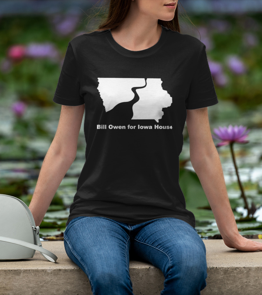 Bill Owen For Iowa House Campaign Map T-Shirt