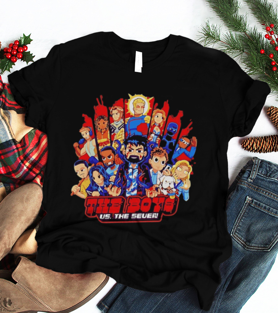 The Boys Vs The Seven Chibi Homelander Character Clash T-Shirt