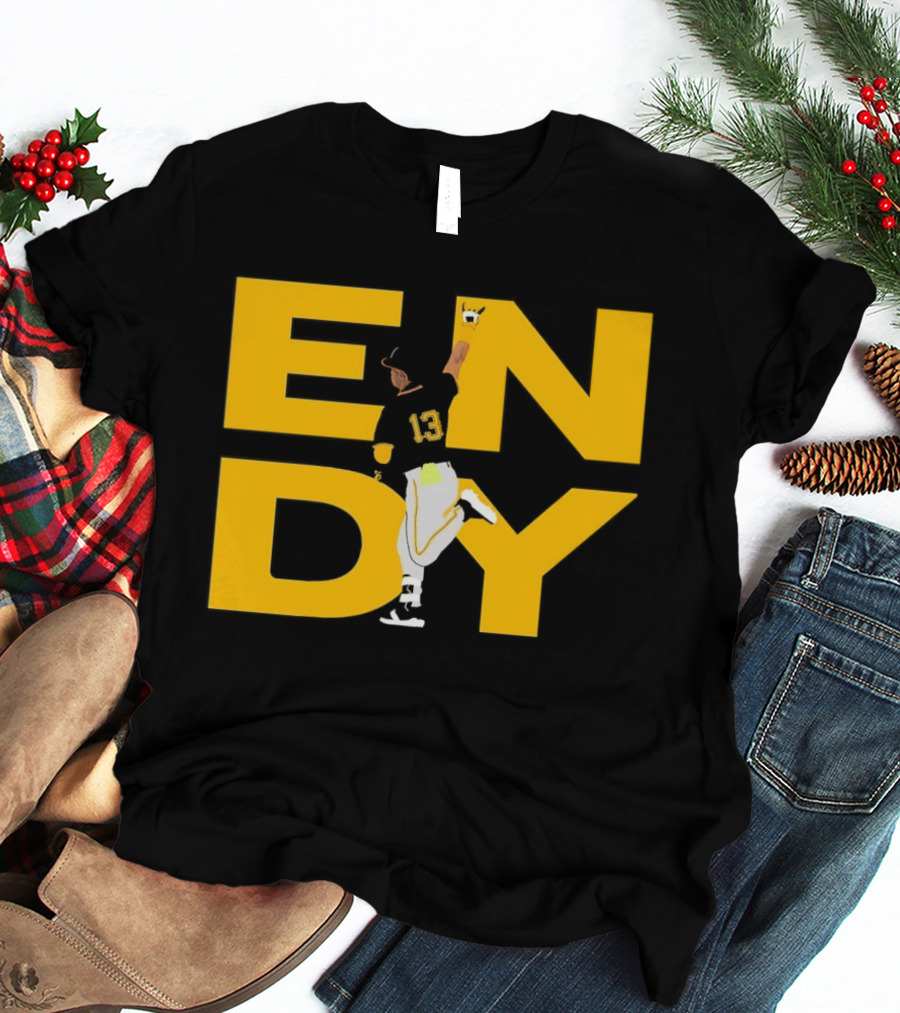 Endy Rodríguez 13 Pittsburgh Pirates Baseball T-Shirt