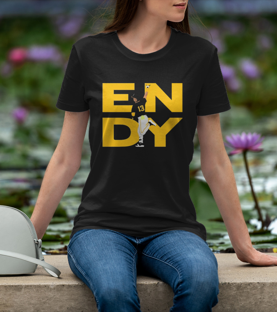 Endy Rodríguez 13 Pittsburgh Pirates Baseball T-Shirt