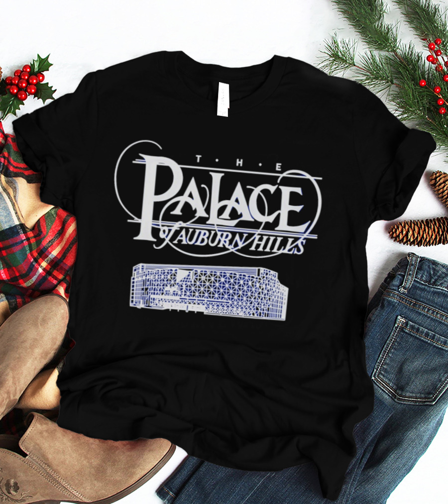 The Palace Of Auburn Hills Arena Sketch T-Shirt