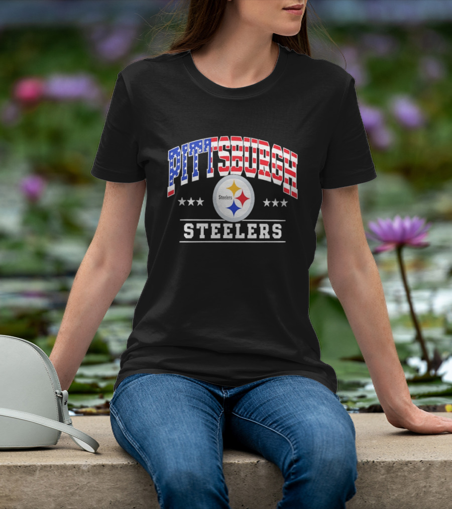 Pittsburgh Steelers American Flag 1776 2026 250 Years Celebration T-Shirt
