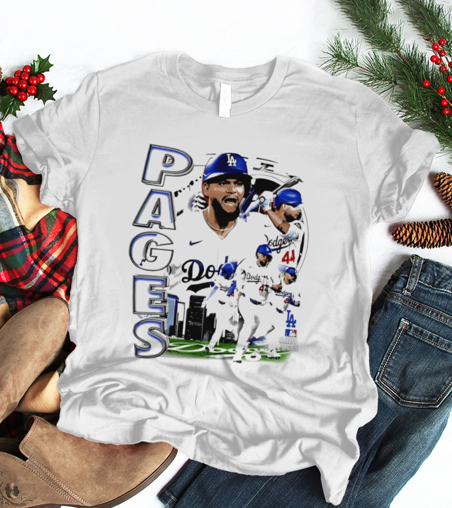 Andy Pages Los Angeles Dodgers 90s Bootleg Collage Dodgers 44 T-Shirt