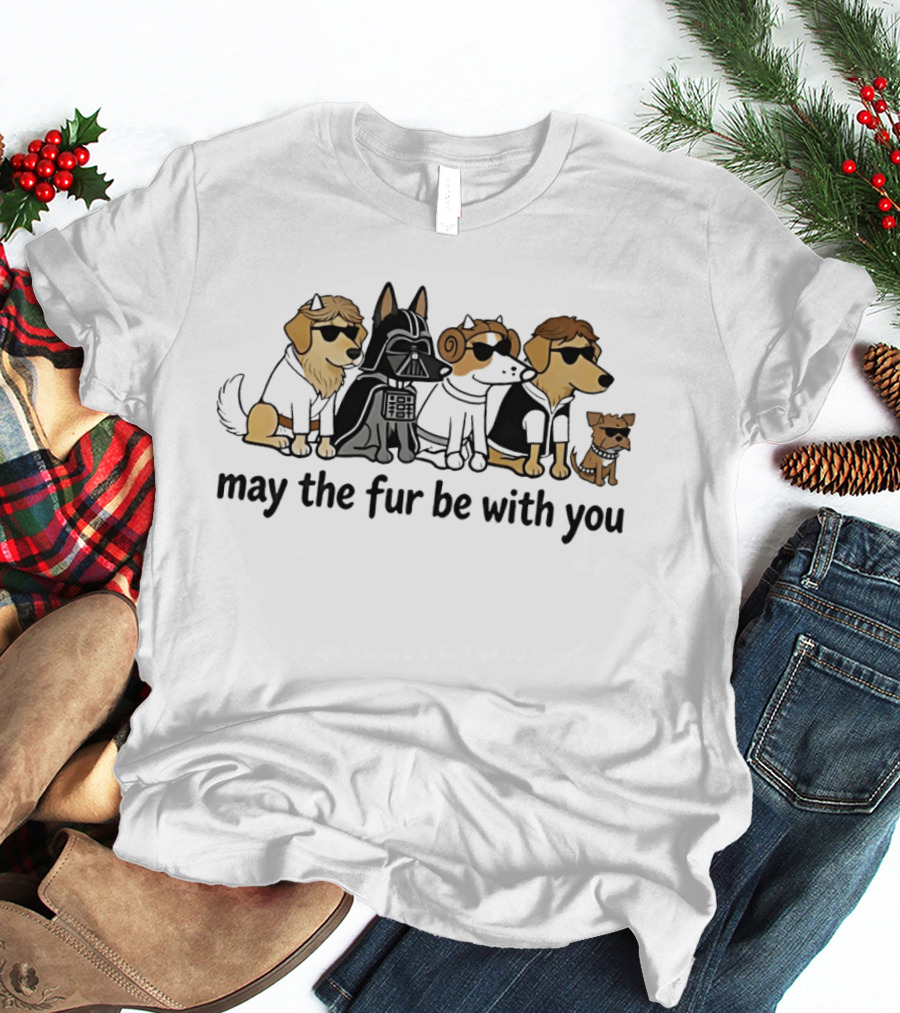 May The Fur Be With You DogGeek Star Wars Dogs T-Shirt