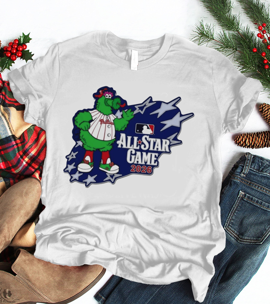 Philadelphia Phillies MLB All Star Game 2026 Phanatic Stars T-Shirt