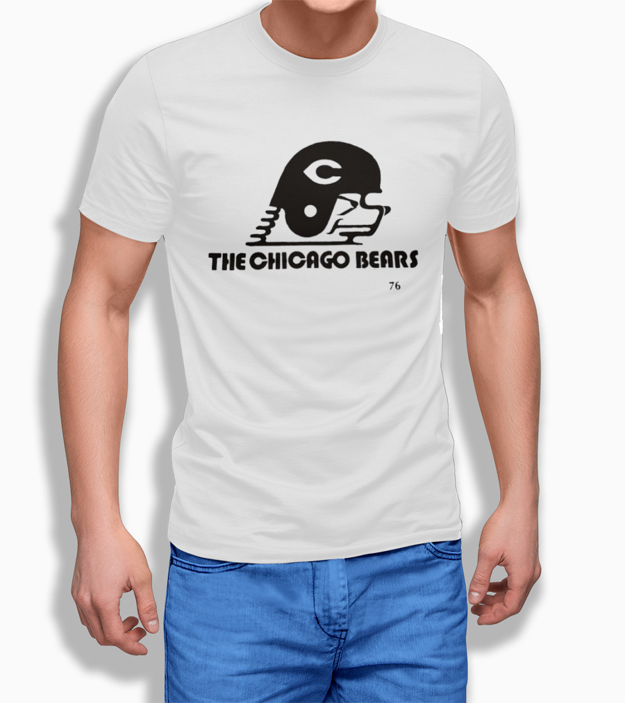 The Chicago Bears Helmet Logo 76 T-Shirt