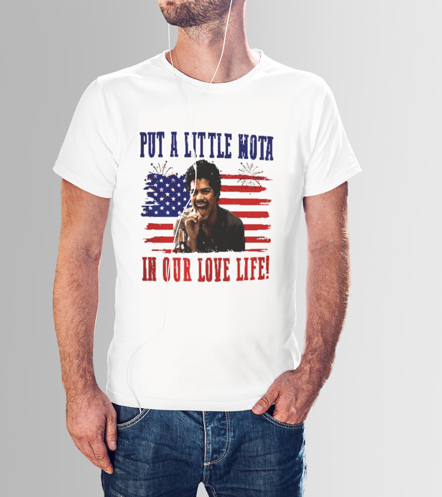 Patriotic La Bamba Put A Little Mota In Our Love Life July 4th Celebration T-Shirt