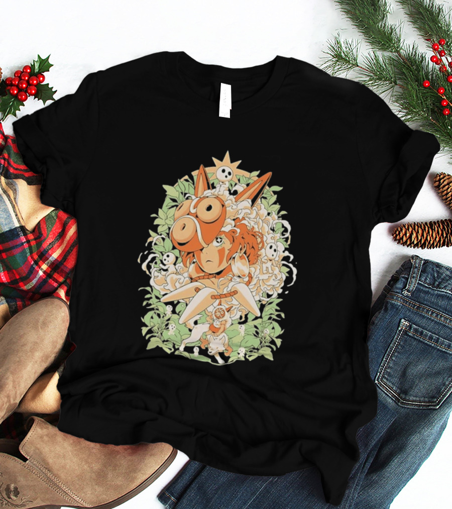 Princess Mononoke Moro Kodama Spirit Forest Adventure T-Shirt