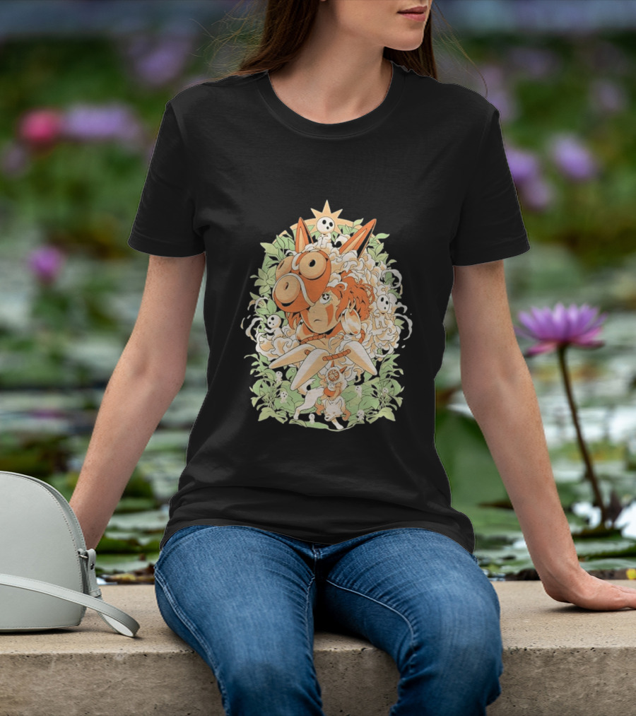 Princess Mononoke Moro Kodama Spirit Forest Adventure T-Shirt