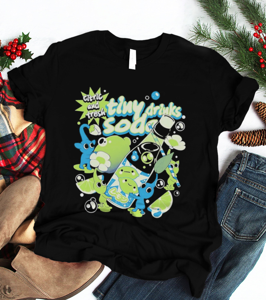 Tiny Drinks Soda Lemon Lime Pikmin Fresh And Juicy T-Shirt