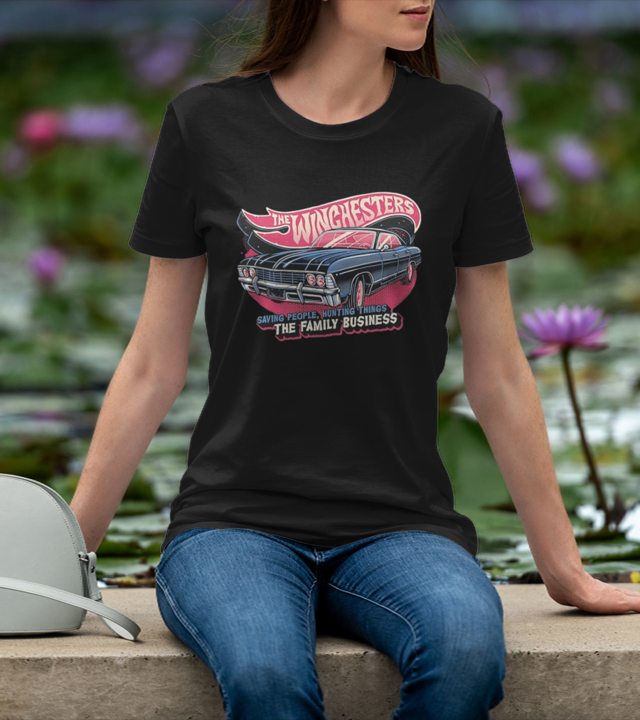 The Winchesters Impala Saving People Hunting Things Family Business T-Shirt
