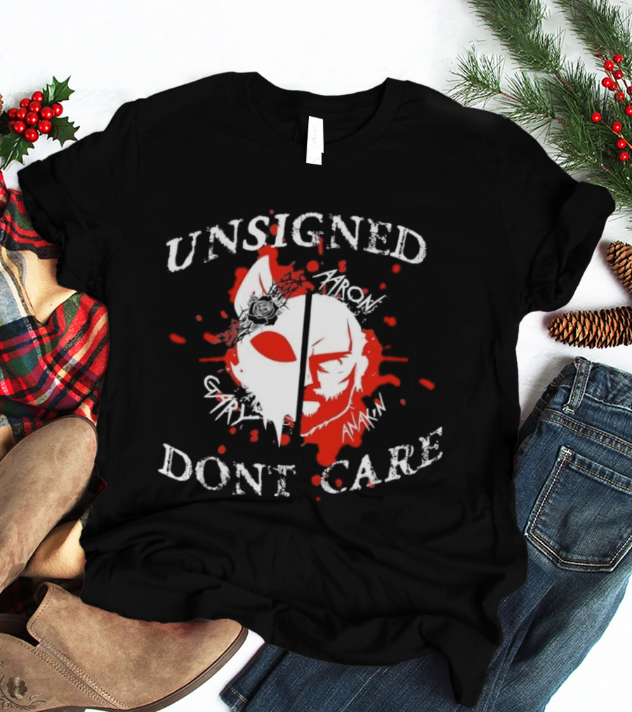 Unsigned Dont Care Aaron Gary Anakin Split Mask T-Shirt