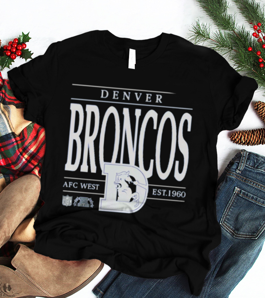 Denver Broncos AFC West Est 1960 NFL Football Retro D T-Shirt