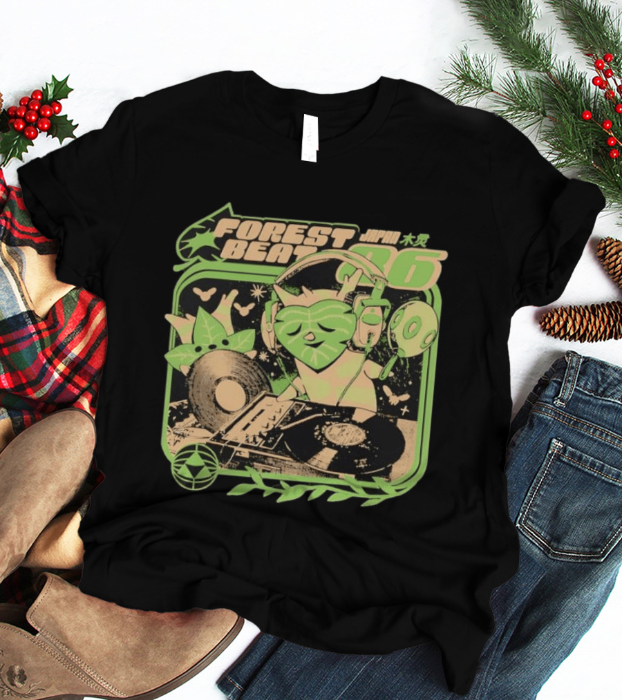 Forest Beat Korok DJ Vinyl Turntable Japan Music 86 T-Shirt
