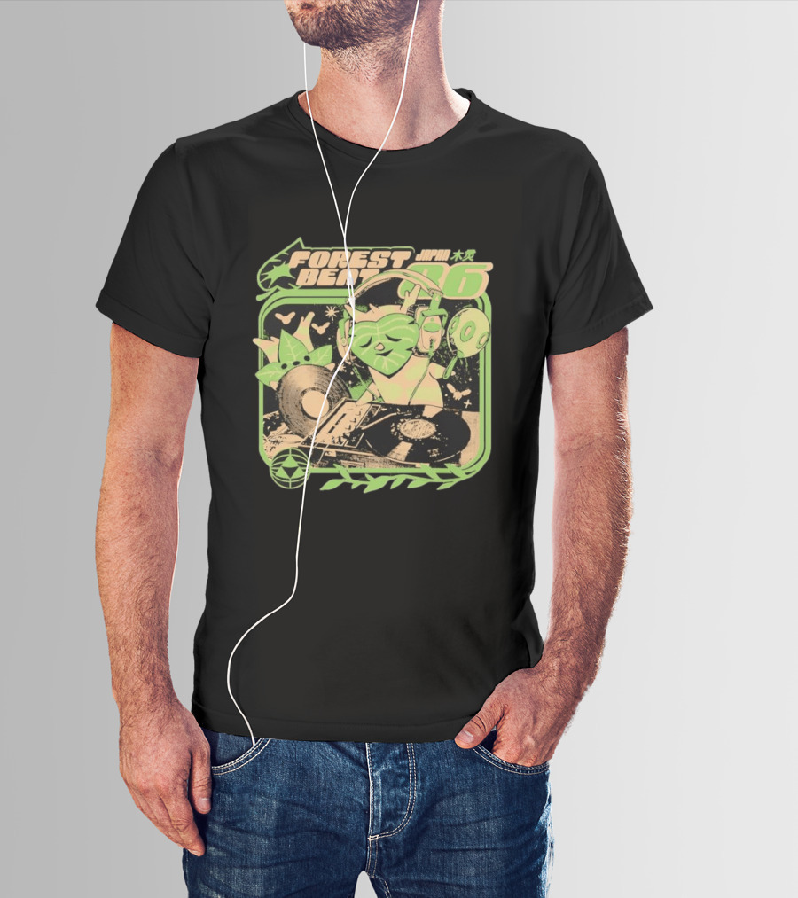 Forest Beat Korok DJ Vinyl Turntable Japan Music 86 T-Shirt