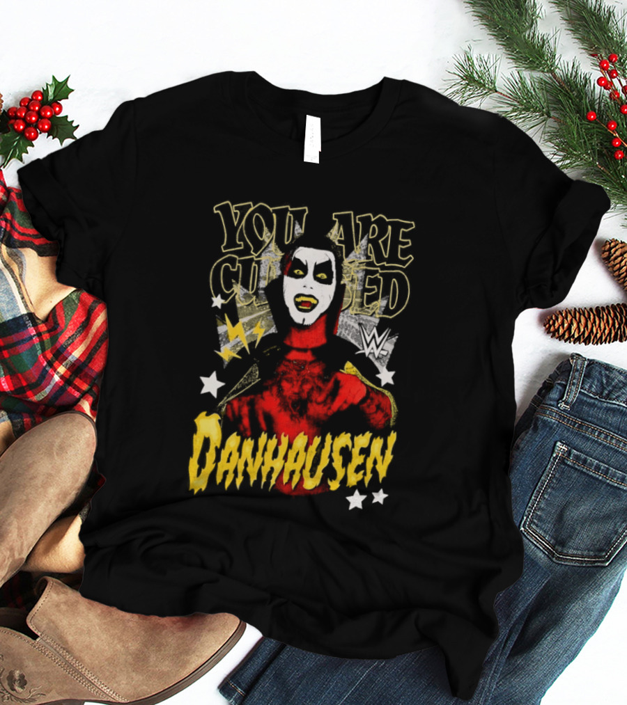 WWE Danhausen You Are Cursed Wrestling Starface T-Shirt