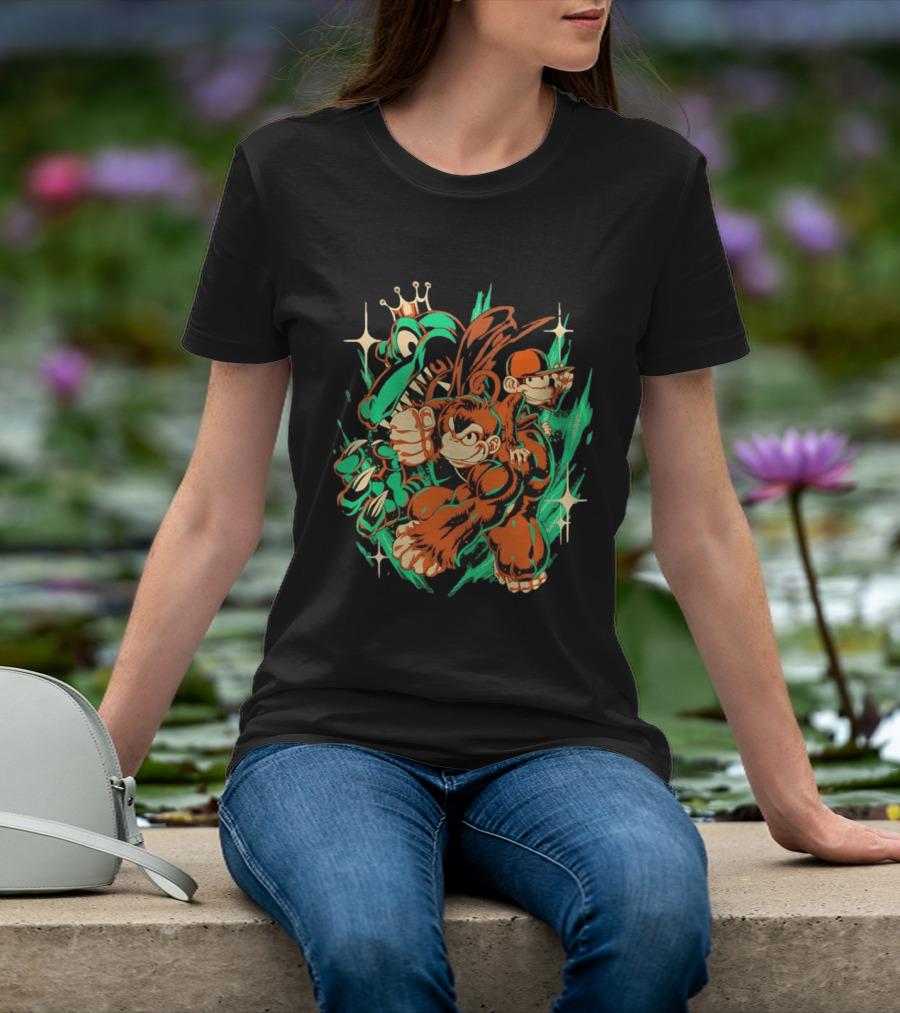 Donkey Kong Country Powerful Punch Dynamic Adventure T-Shirt