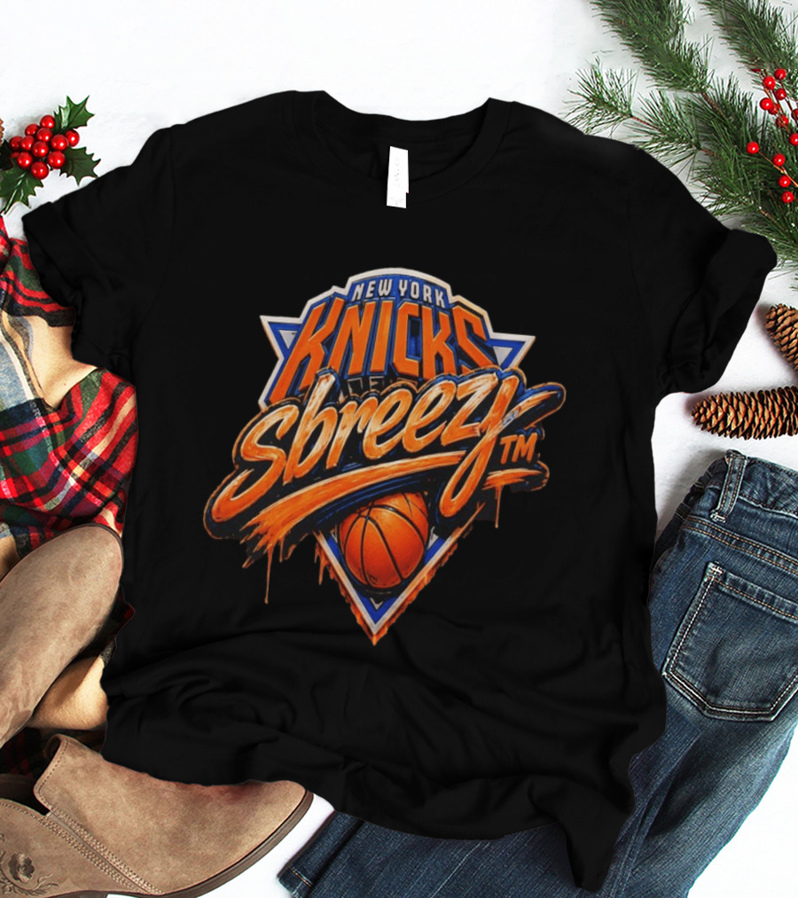 New York Knicks Sbreezy Basketball Triangle TM T-Shirt