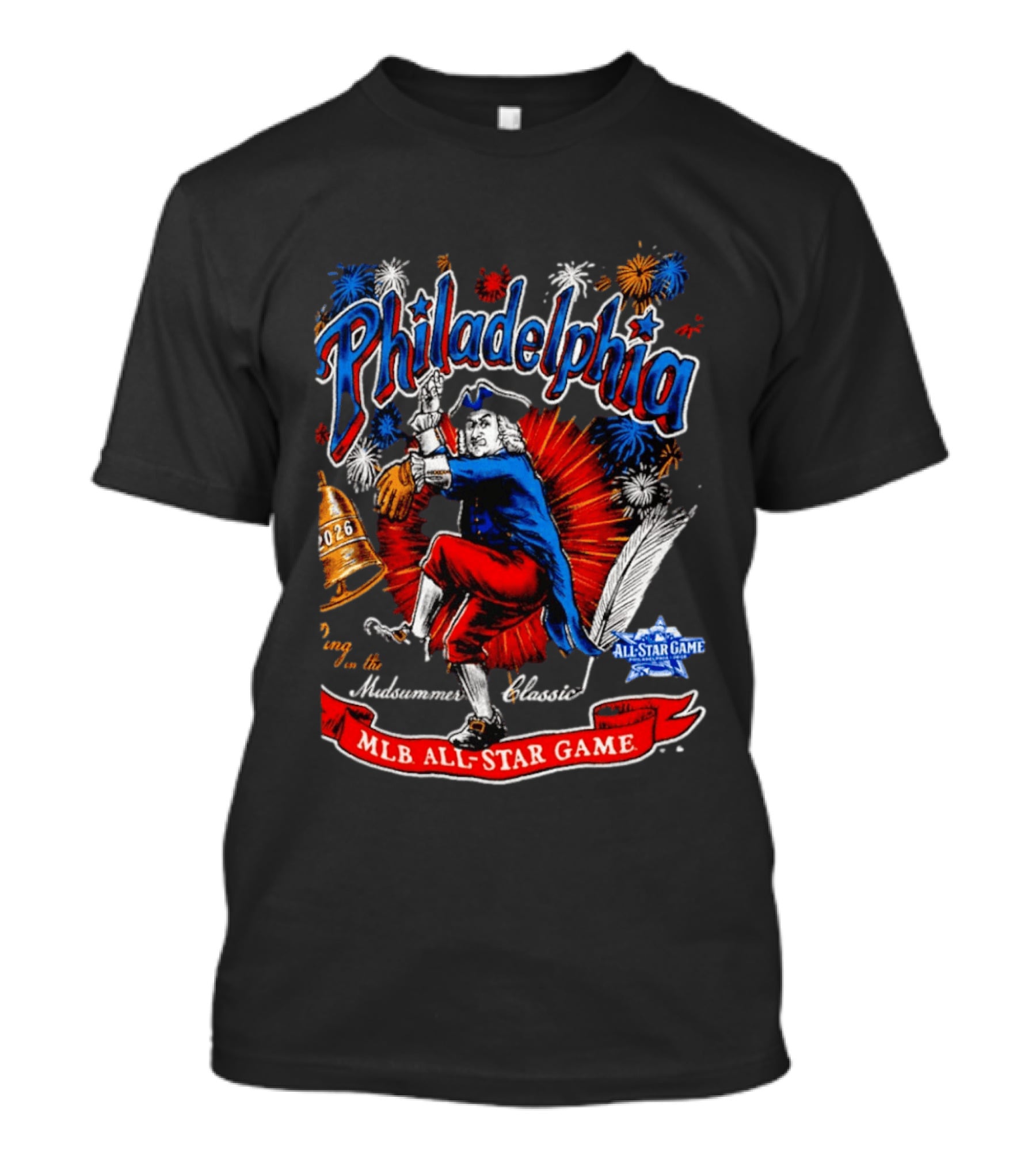 Philadelphia 2026 MLB All Star Game Midsummer Classic Fireworks T-Shirt
