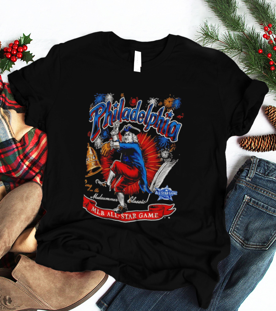 Philadelphia 2026 MLB All Star Game Midsummer Classic Fireworks T-Shirt