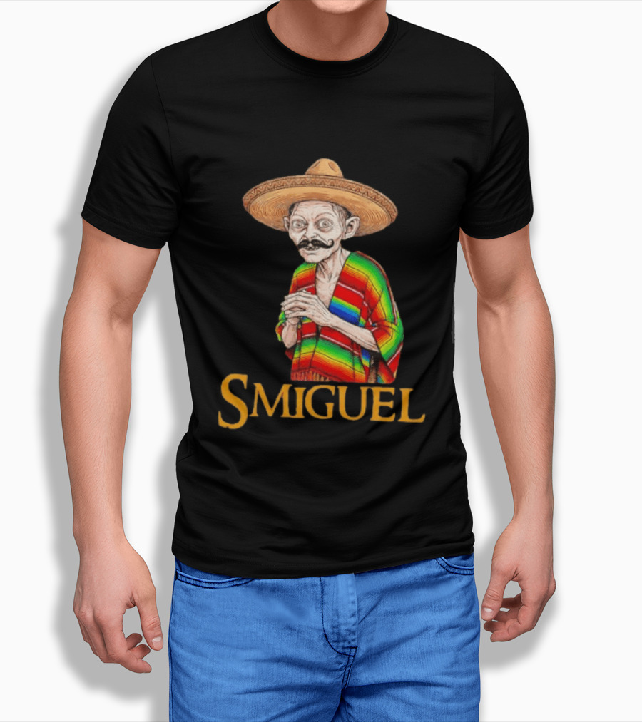 Smiguel Mexican Poncho Sombrero T-Shirt