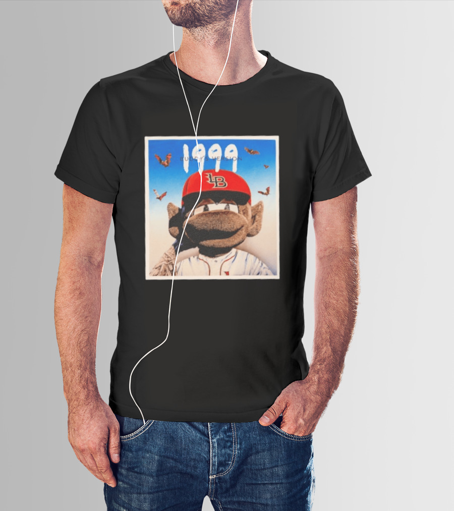 1999 Buddy's Version LB Red Cap Baseball T-Shirt