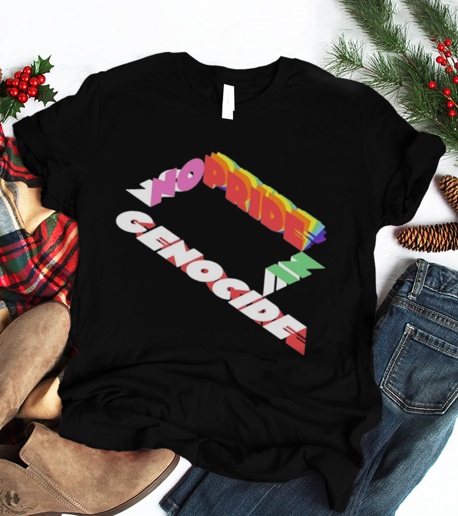 No Pride In Genocide Colorful 3D T-Shirt