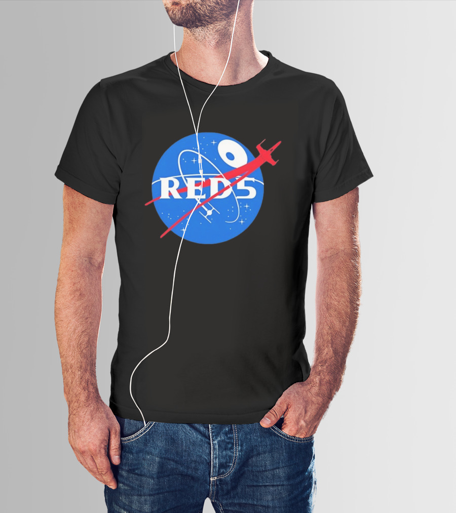 Red 5 NASA Space X Wing Mashup Astronaut Star T-Shirt