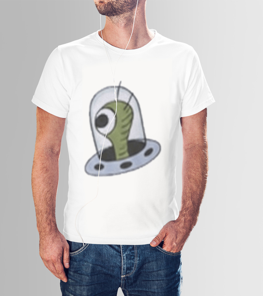 Bizarro Secret UFO Alien Spaceship T-Shirt