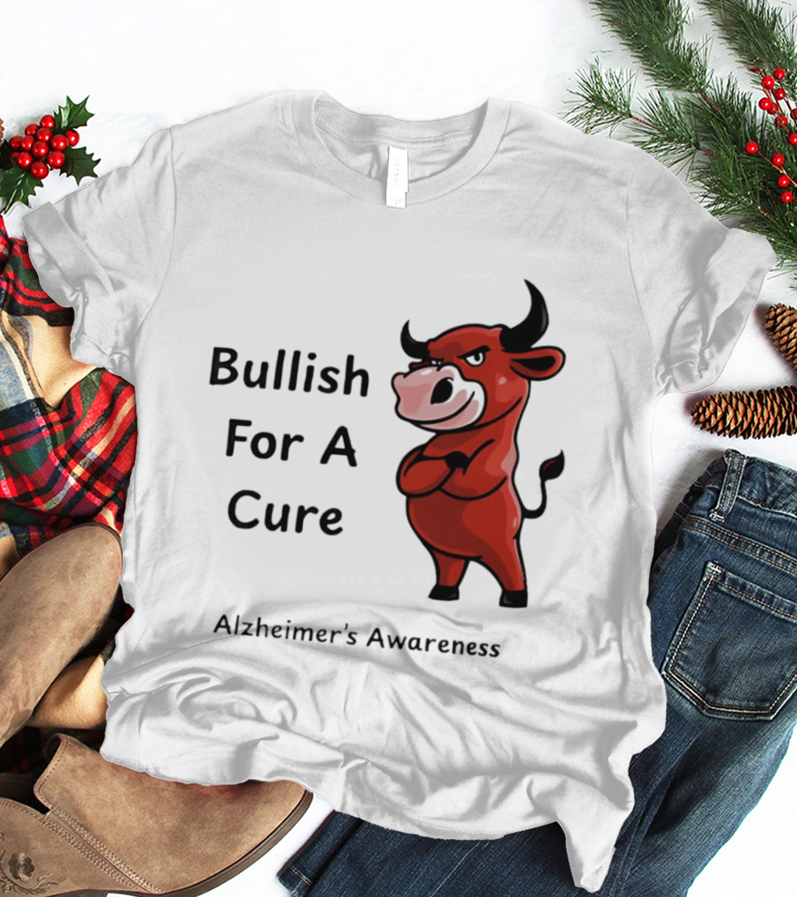 Bullish For A Cure Alzheimer's Awareness Red Bull T-Shirt