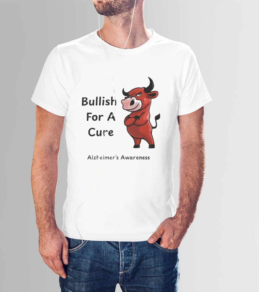 Bullish For A Cure Alzheimer's Awareness Red Bull T-Shirt