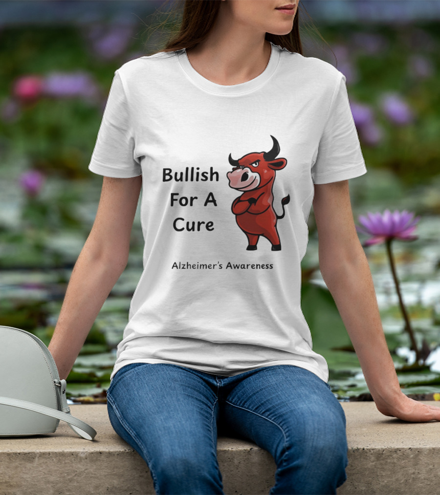 Bullish For A Cure Alzheimer's Awareness Red Bull T-Shirt