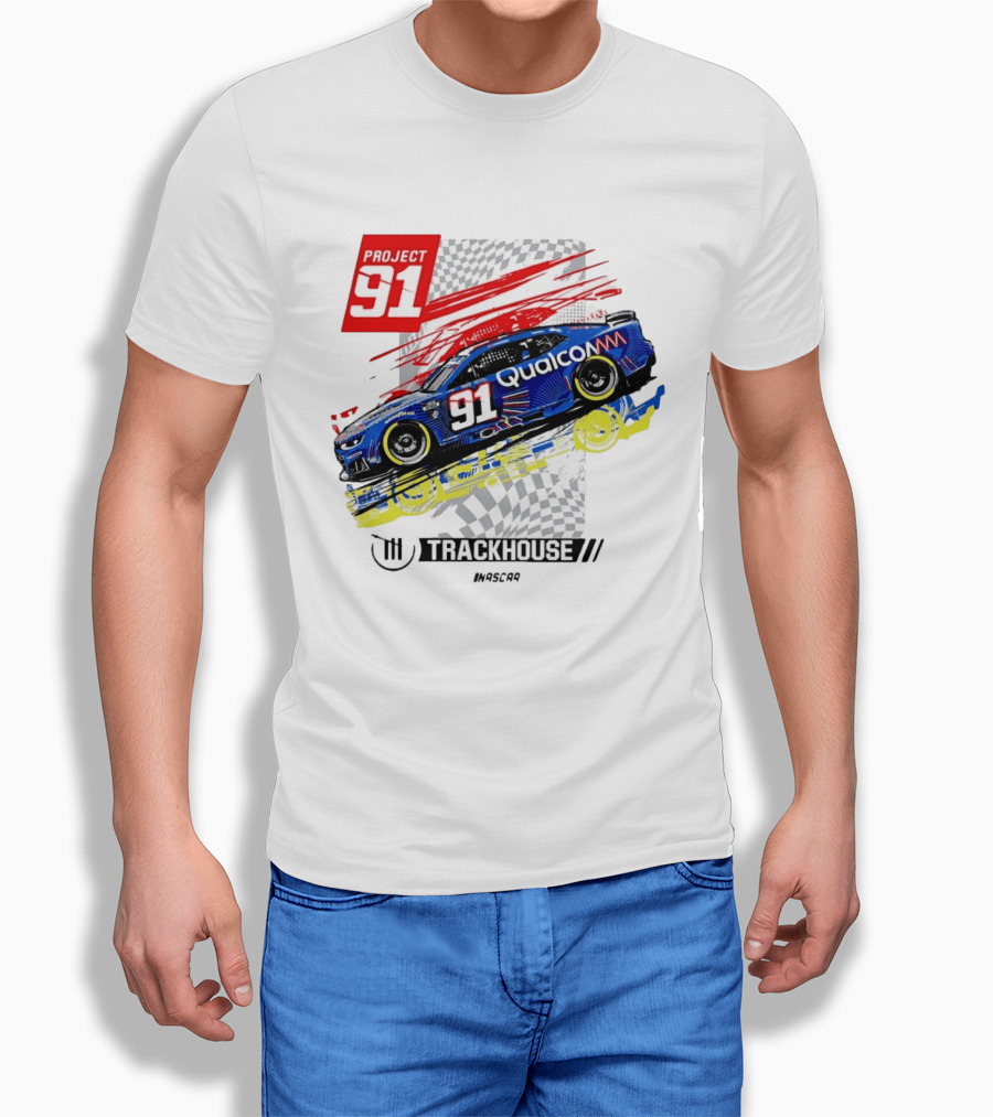 Project 91 Trackhouse Racing Qualcomm NASCAR T-Shirt