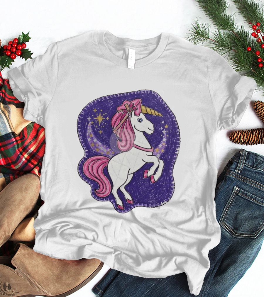 Lizzie Unicorn Dreams Come True Disney Starry Night T-Shirt