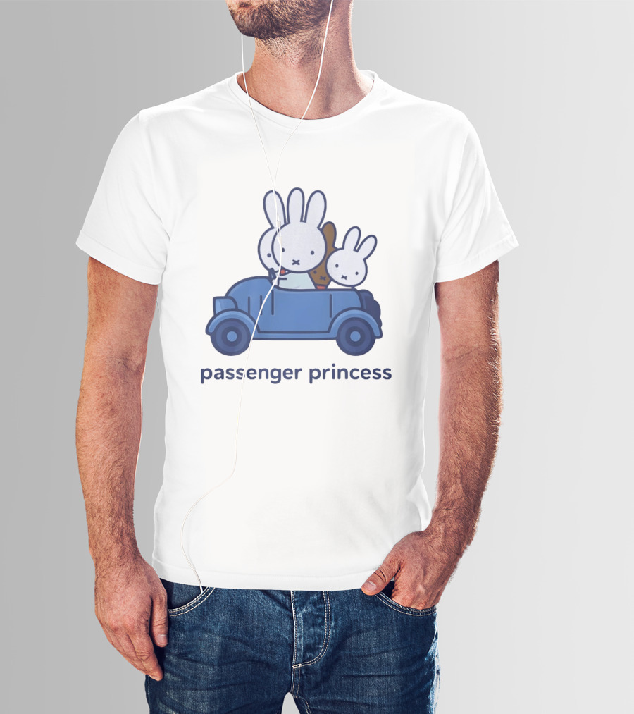 Miffy Passenger Princess Bunny Rabbit Car Ride T-Shirt
