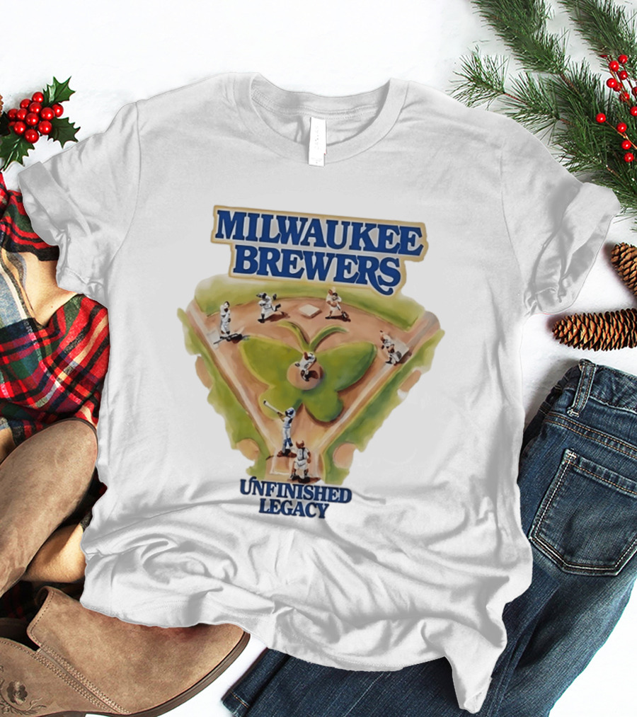 Milwaukee Brewers Unfinished Legacy Baseball Field T-Shirt