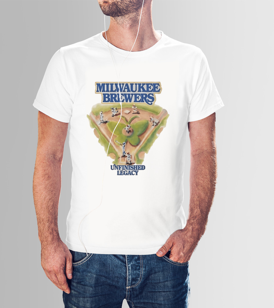 Milwaukee Brewers Unfinished Legacy Baseball Field T-Shirt