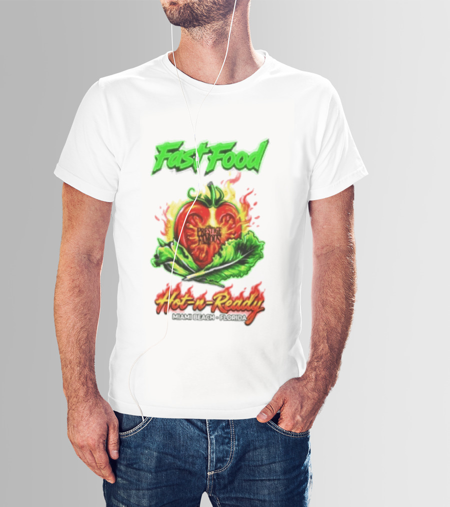 Fast Food Prestige Famous Hot N Ready Miami Beach Florida T-Shirt