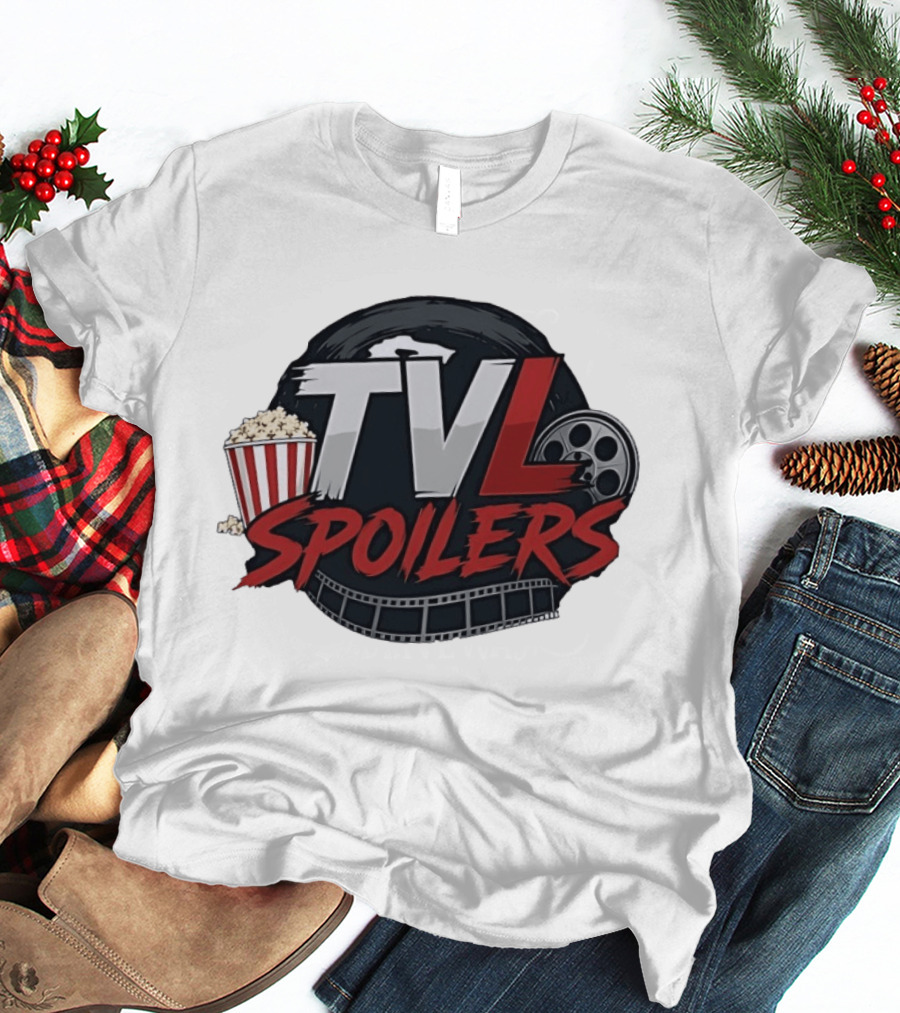 TVL Spoilers Cinema Movie Lover Popcorn Film Reel T-Shirt