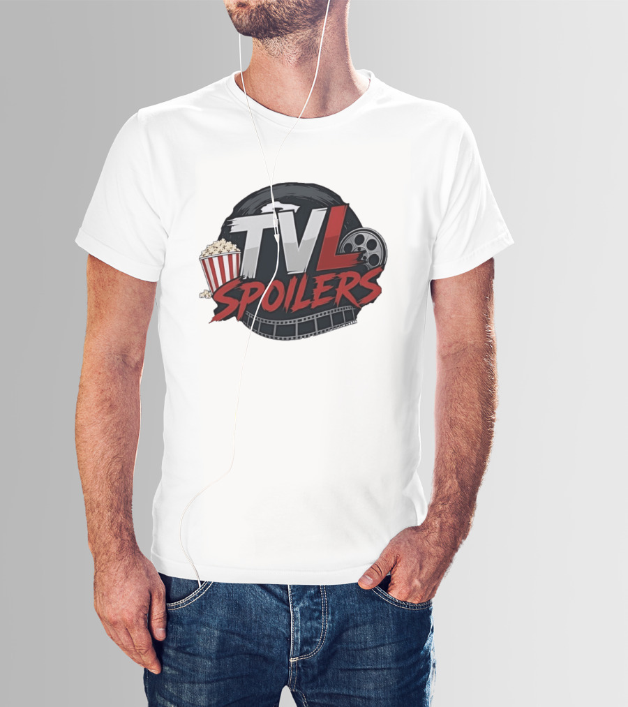 TVL Spoilers Cinema Movie Lover Popcorn Film Reel T-Shirt