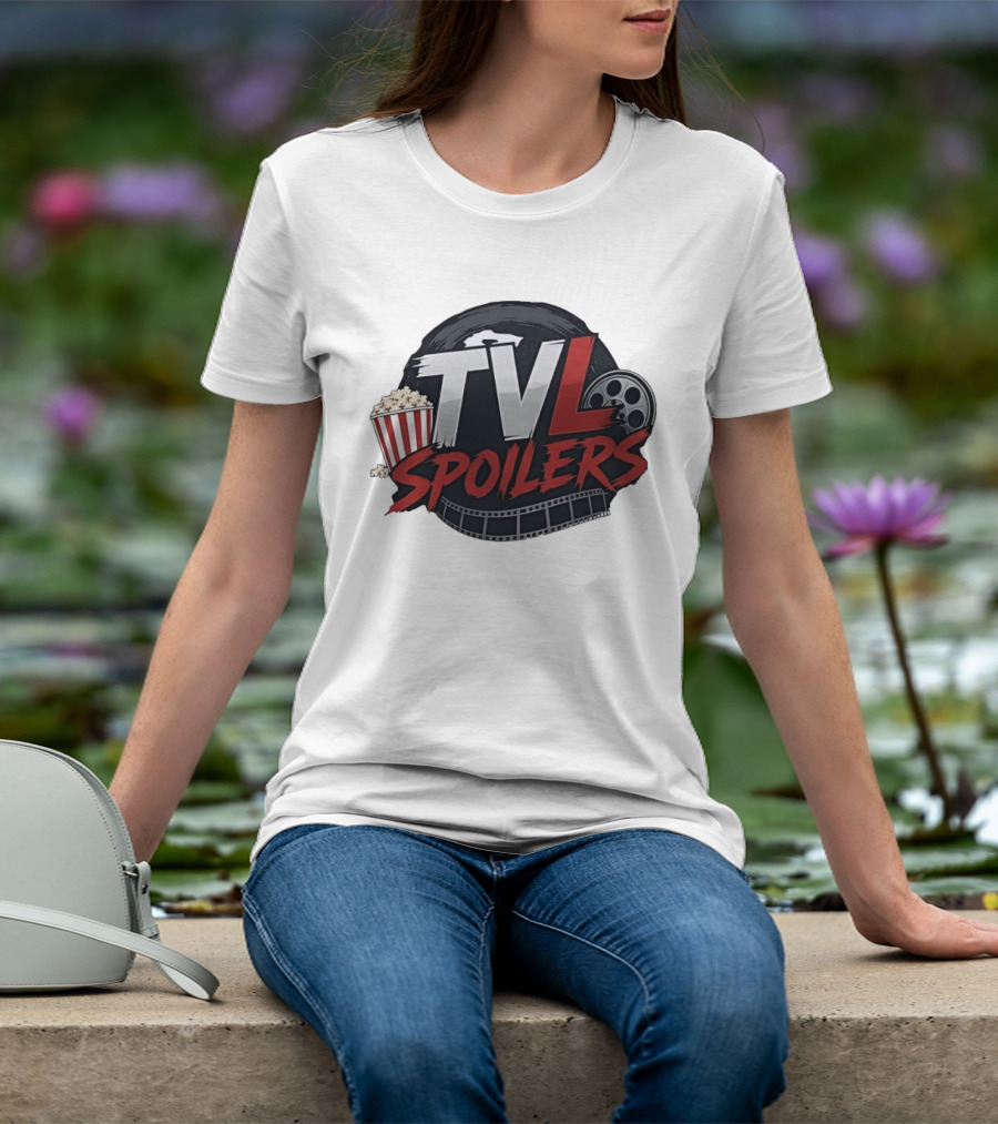 TVL Spoilers Cinema Movie Lover Popcorn Film Reel T-Shirt