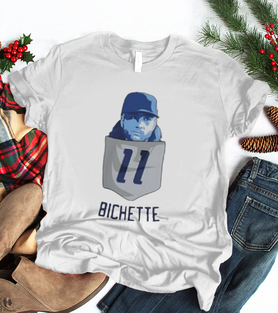 Bo Bichette 11 Toronto Blue Jays Baseball MLB Pocket T-Shirt