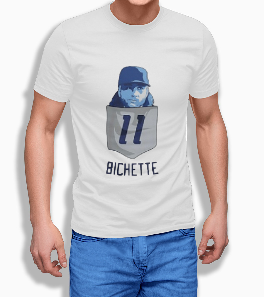 Bo Bichette 11 Toronto Blue Jays Baseball MLB Pocket T-Shirt