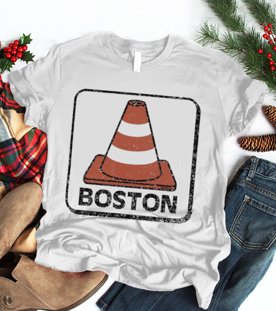 Boston Traffic Cone Urban Humor T-Shirt