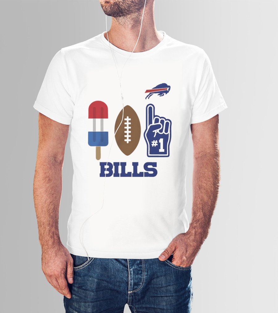 Buffalo Bills Football Popsicle Foam Finger 2026 Season T-Shirt